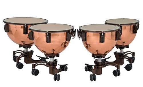 Um conjunto de timpanos