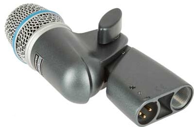 O microfone vocal Shure BETA 56A para bateristas