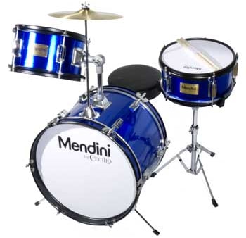 O conjunto de tambores Mendini de 3 peças para crianças