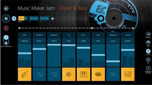 A aplicação Music Maker Jam