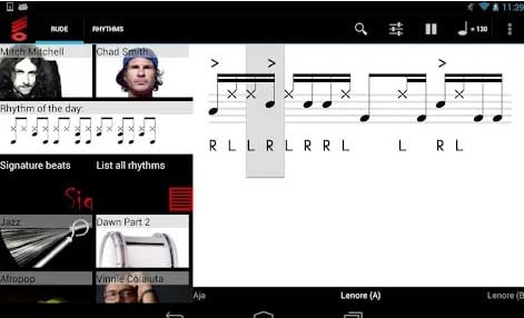 A aplicação do Drum Dictionary