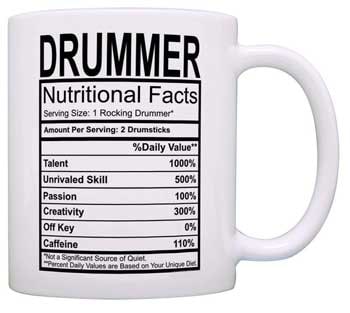 A caneca de café Drummer para bateristas