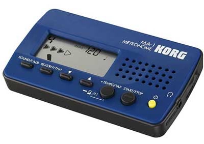 O metrônomo Korg MA1BL para bateristas