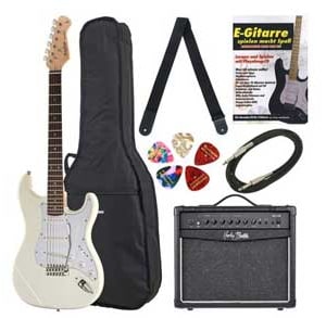 Um pacote de guitarra eléctrica