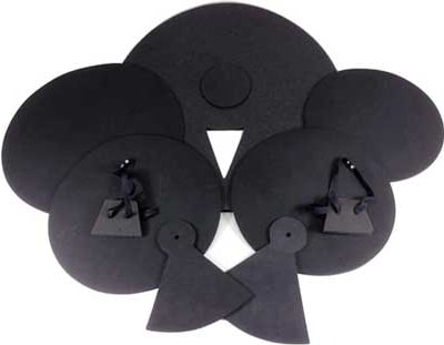 O Tambor EDMBG 9 Piece Drum e o Pacote Cymbal Mute