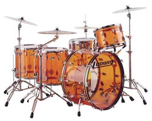 Ludwig Vistalite John Bonham conjunto de bateria acrílica