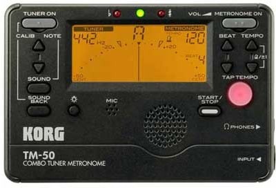 O metrónomo Korg TM50BK
