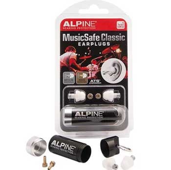 Tampões auriculares alpinos para músicos