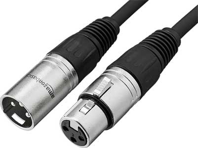 O cabo XLR da AmazonBasics 