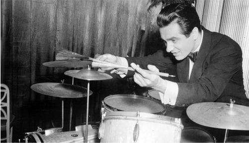 O baterista de jazz Gene Krupa