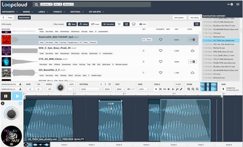 Loopcloud 5 amostras multi-track