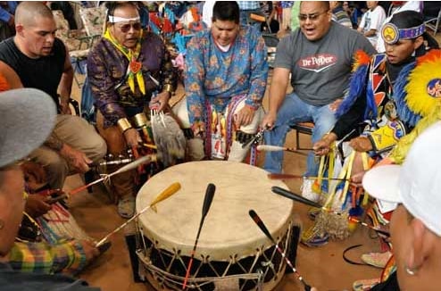 Tambores nativos americanos pow-wow