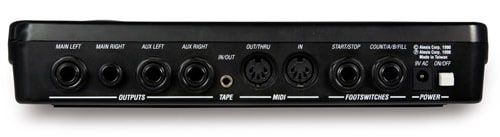 A conectividade da máquina de tambor Alesis SR16