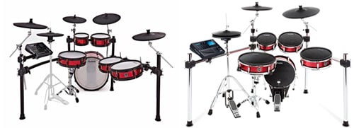 O kit de bateria electrónica Alesis Strike Pro Special Edition e o Strike Pro