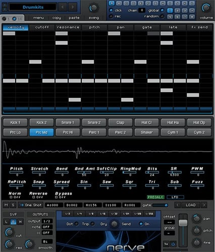 O plugin da máquina de tambor Xfer Nerve