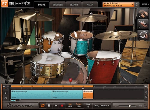 O EZdrummer 2 Plugin de Bateria