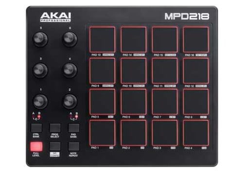 Controlador Akai Profissional MPD218 MIDI