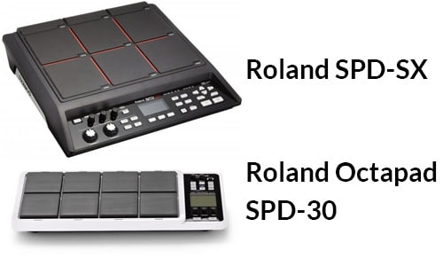 O Roland SPD-SX e Octapad SPD-30 multipads 