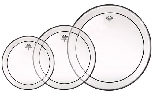 Remo Pinstripe Clear drumheads