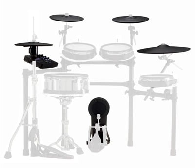 O tambor baixo e o hi-hat do Roland TD-27KV