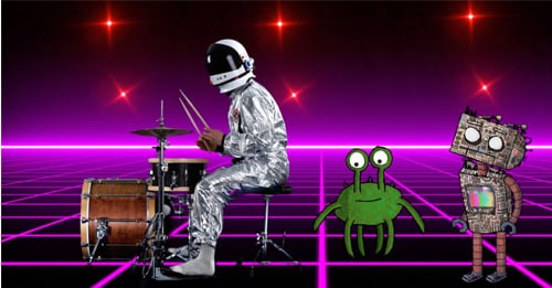A aplicação Drumeo Kids para crianças