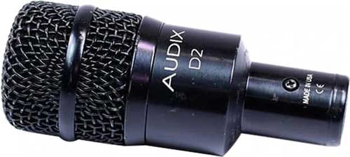 O Microfone Audix D2 Hypercardioid Dynamic Battery