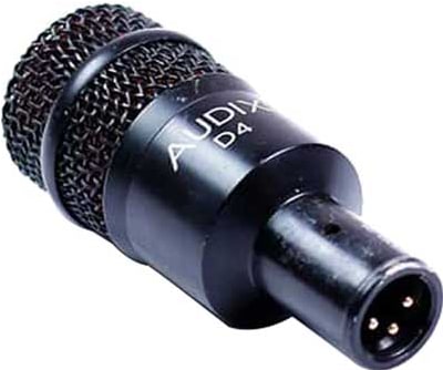 O microfone Audix D4 Hypercardioid Dynamic tom