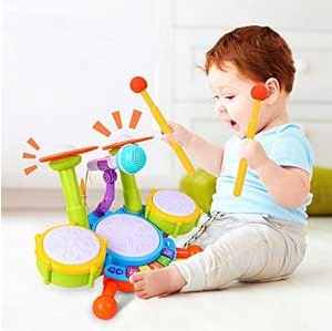 Kit de bateria para crianças raptoras
