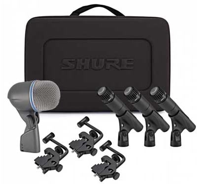 O kit Shure DMK 57 S2 microfone de tambor