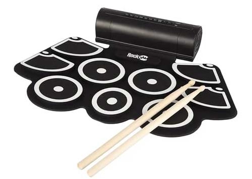 RockJam Electronic Roll Up MIDI Portable Drum Kit