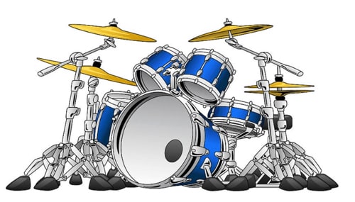 Pistas de tambores em DrumLessVersion