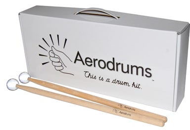 O conjunto de tambores virtuais Aerodrums