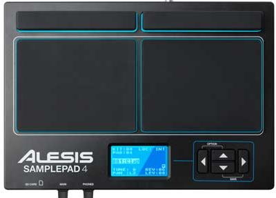 O Alesis SamplePad 4 bloco de tambor electrónico