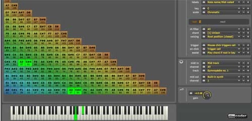 O plugin de geração de acordes Tonespace