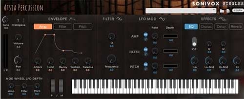 O plugin Atsia Percussion VST