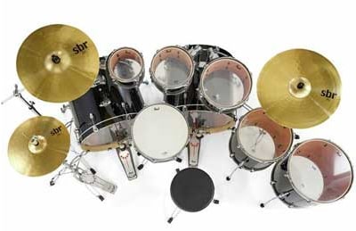 Kit de bateria Pearl Export Double Bass Metal Drum